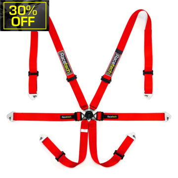 Pro International 6-Point Lightweight Harness w/ GT Adjusters - FIA Approved