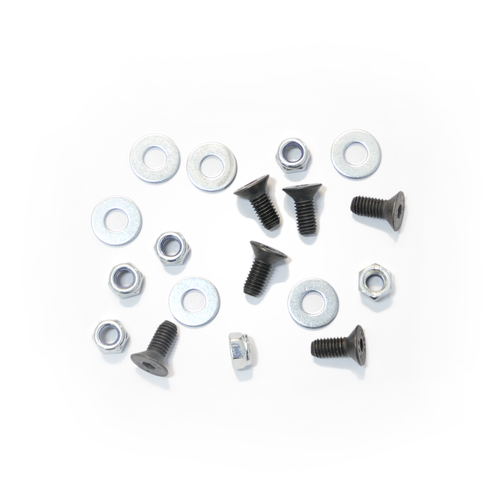Chrome 18mm Long 6-Bolt Racing Steering Wheel Flat Bolt / Screw Kit By Supremeracing