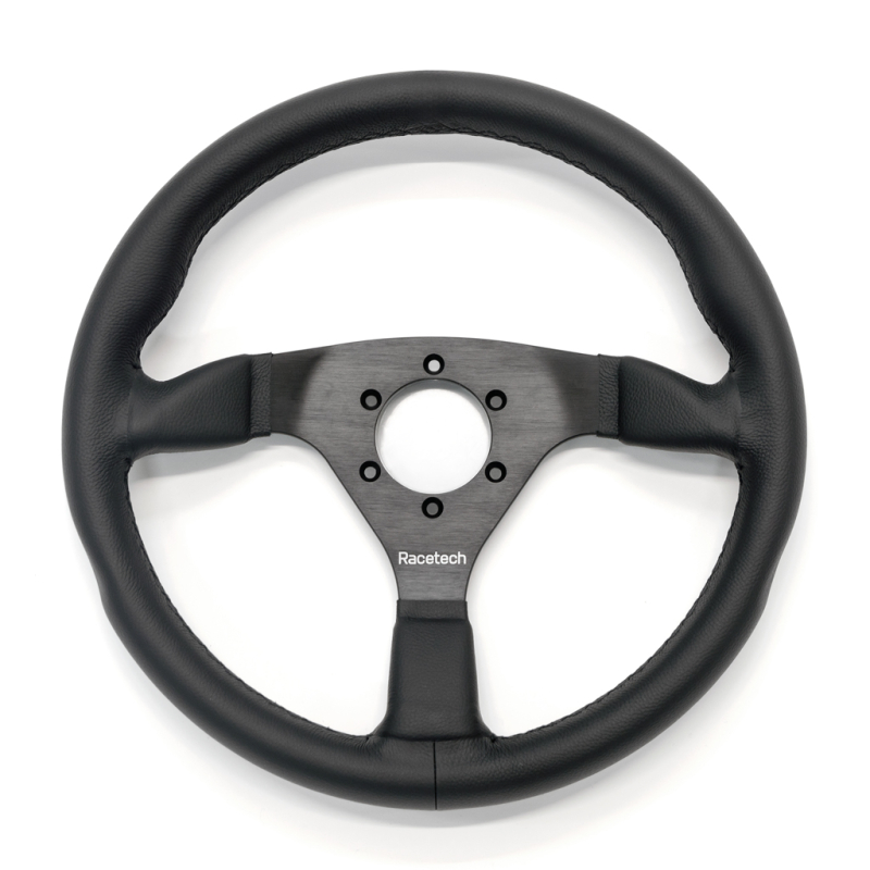 Flat Leather Steering Wheel - 350mm