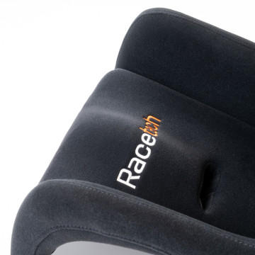 Thin (Standard) Base Cushion - white-orange embroidery