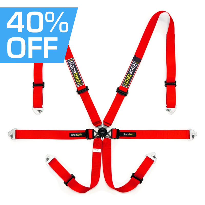 Pro International 6-Point Lightweight Harness w/ GT Adjusters - FIA Approved