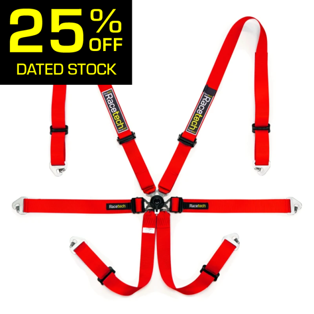 Pro International 6-Point Lightweight Harness w/ GT Adjusters - FIA Approved